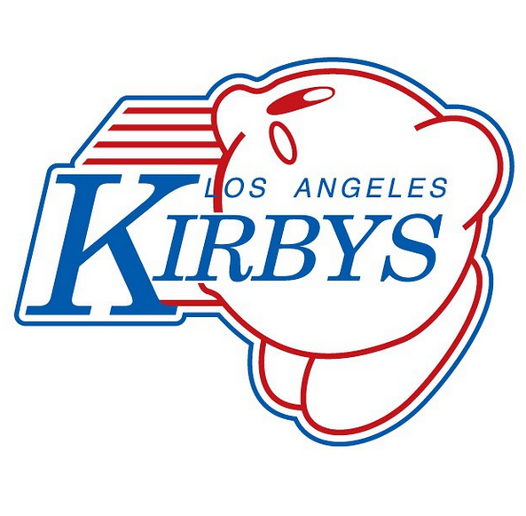 LA Kirbys logo iron on heat transfer